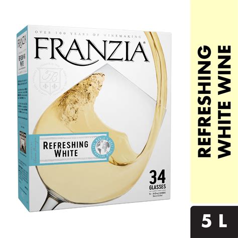 franzia refreshing white alcohol content